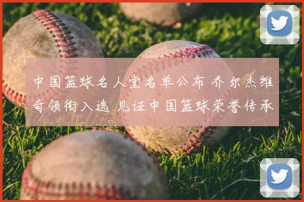 中国篮球名人堂名单公布 乔尔杰维奇领衔入选 见证中国篮球荣誉传承
